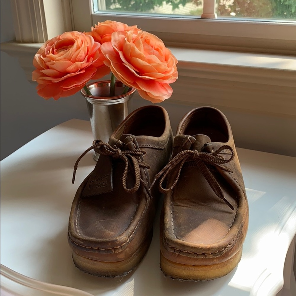 Clarks Brown Leather Women's Shoes